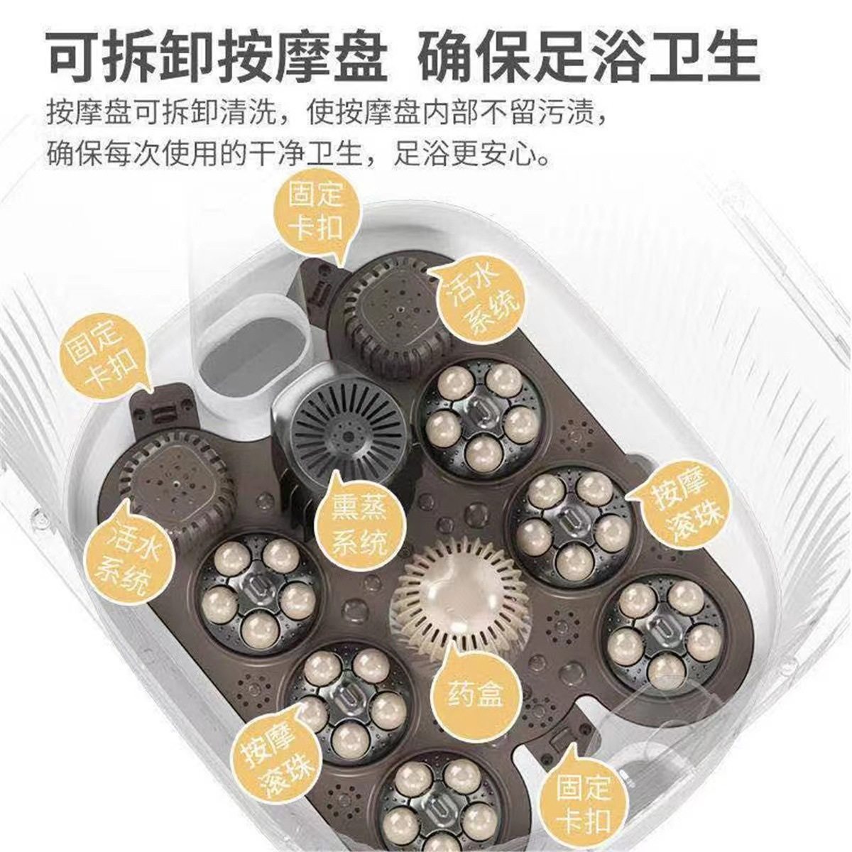 志高足浴盆全自动按摩电动泡脚桶高深过小腿膝洗脚神器恒温家用,淘宝优惠券,粉丝福利购,淘宝优惠卷