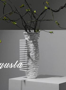 简约现代样板间插干花瓶花器摆件酒店客厅茶几餐厅吧台柜软装饰品