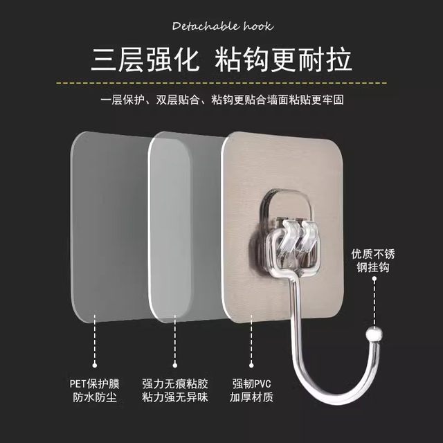 Stainless steel large waterproof coat hook