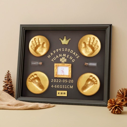 Детские отпечатки рук и ног, чернильная подушечка, сувенир, фоторамка для новорожденных для хранения пуповины, памятный отпечаток рук