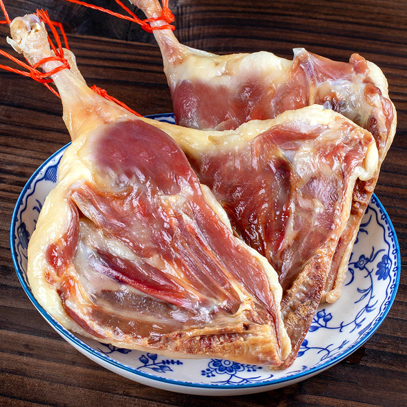风干腊鸭腿江西特产赣南农家自制板鸭日晒咸味土鸭腿特色腊味食材