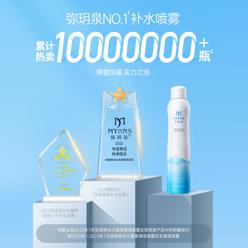 弥玥泉抖音同款冰川温泉保湿喷雾舒缓肌肤滋润补水小分子爽肤水,淘宝优惠券,粉丝福利购,淘宝优惠卷
