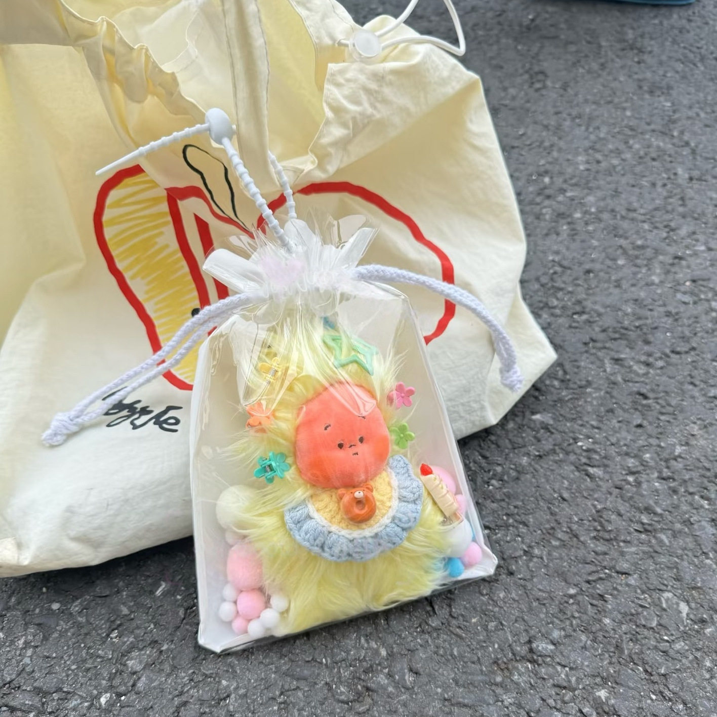 labubu娃包星星人2代3代高透锦囊袋娃包外出收纳防尘保护套遛娃包,淘宝优惠券,粉丝福利购,淘宝优惠卷