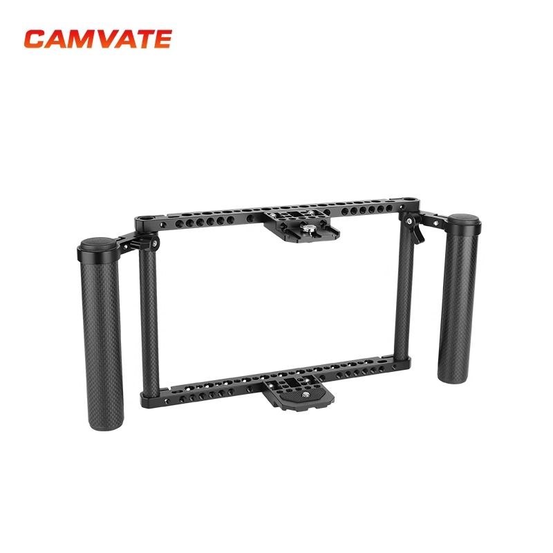 CAMVATE 7寸导演监视器兔笼套件碳纤手柄适用Atomos Ninja 2650 - 图0