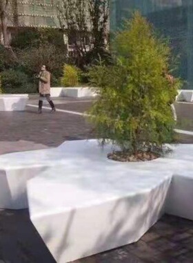 力达供应无机磨石树池仿石景墙挡墙市政景观人造石材厂家直销