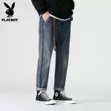 Playboy, демисезонные джинсы, штаны, 2024 года, свободный прямой крой