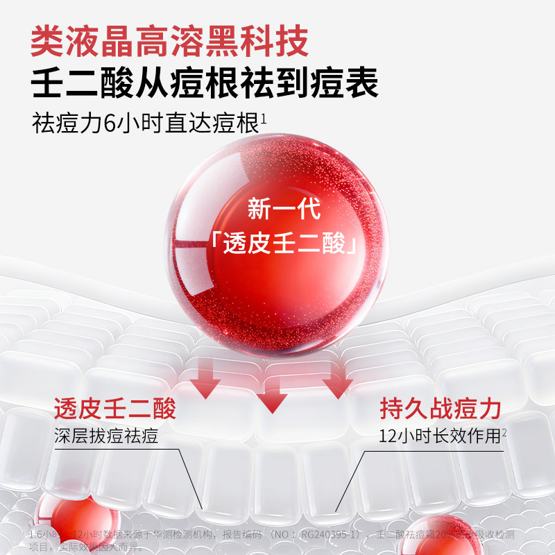 【晁然38女神节】喜辽妥壬二酸祛痘精华霜非凝胶水杨酸痘痘印粉刺