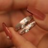 Shanmeng eachother sterling silver couple ring gift to girlfriend