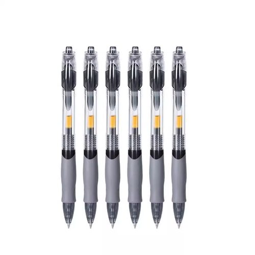 品牌同款按动中性笔学生专用0.5子弹头考试碳素黑色水笔圆珠笔按压式签字笔芯墨蓝笔老师办公文具书写大容量 - 图3