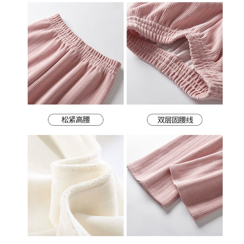 FA黑色雪尼尔阔腿裤女秋冬新款