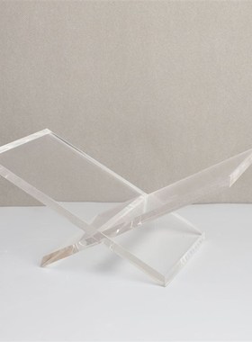 大理石底座金属亚克力书架工艺品北E欧轻奢创意家居软装饰品小摆