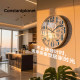 Simple and luxurious living room silent quartz wall clock