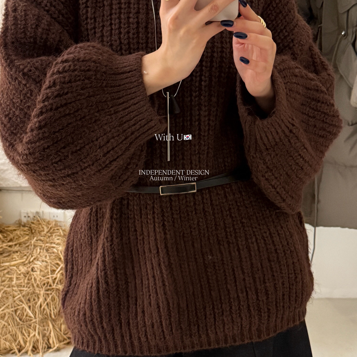 馨菲厚实保暖面料藏肉不臃肿打造oversize松弛感穿搭毛衣85254,淘宝优惠券,粉丝福利购,淘宝优惠卷