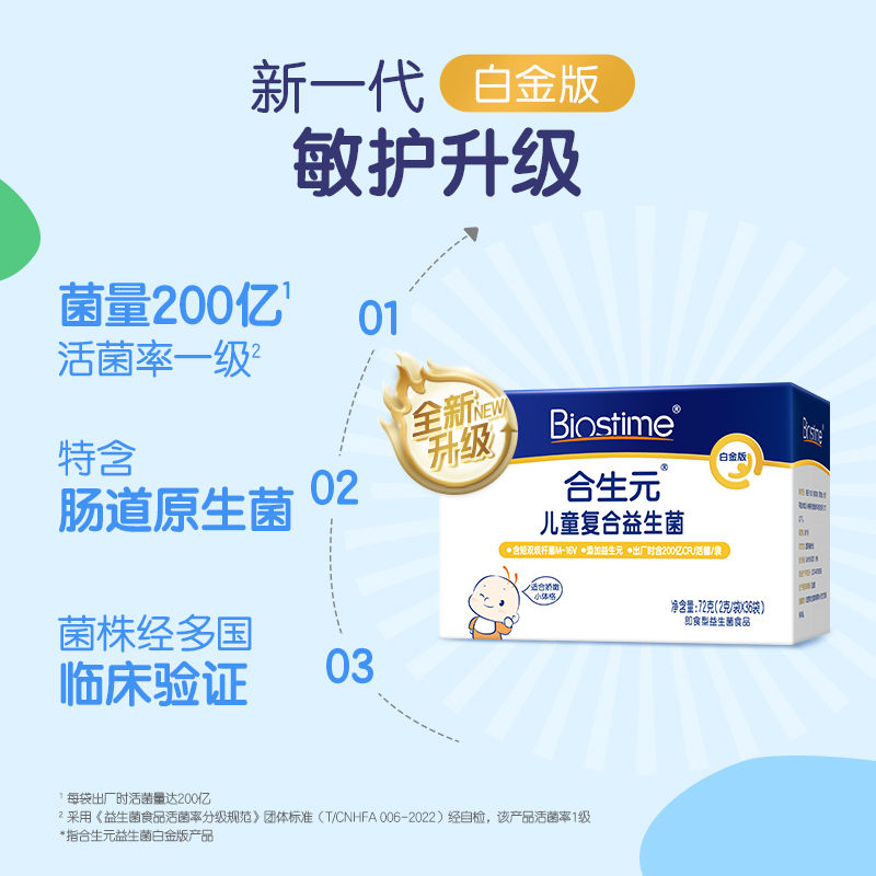 合生元复合白金版益生菌粉36袋