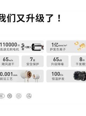 夏普sharp家用高速电吹风大功率