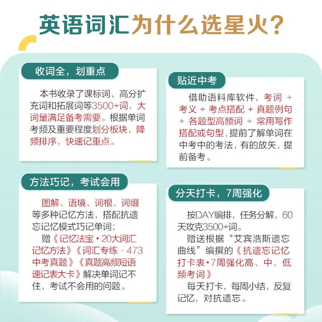 Spark English Junior High School English Vocabulary 2026 High School Entrance Examination English Vocabulary Book New Junior High School English Vocabulary Encyclopedia Must Memorize 2000 Words Exam Preparation Summary Table Junior High School Entrance Exam Vocabulary Pocket Book for Grades 7, 8, and 9 High-frequency Vocabulary Manual