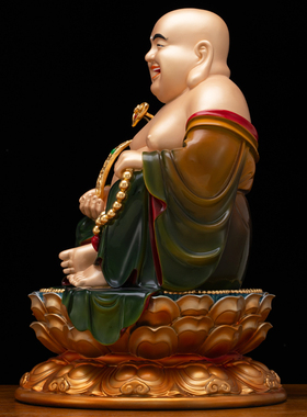 弥勒佛佛像摆件纯铜大肚佛弥勒佛