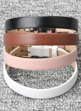 手环真皮手链女款一条过手表饰品皮带手腕带手环黄金时尚手带饰品