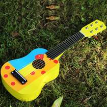 Upscale childrens small guitar toy can play early school simulation instrument violin male and female baby send the dialing sheet