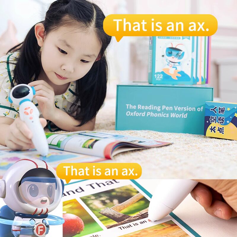 小凡博士太空人点读笔支持点读 oxford phonics world 牛津自然拼读教材 RAZ分级阅读绘本美国原版幼儿宝宝小学英语早教学习点读笔