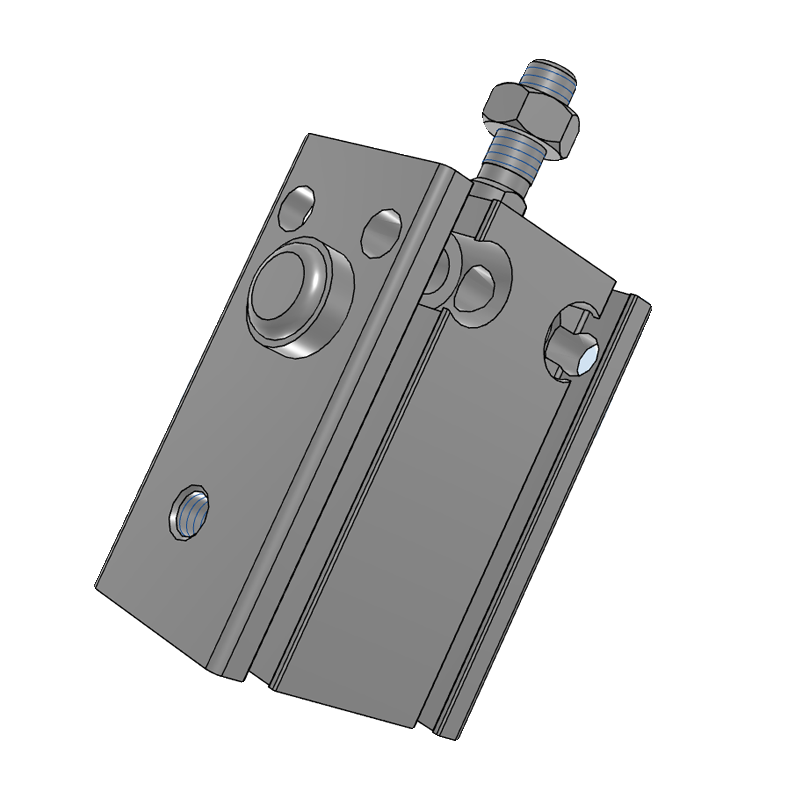 MSD单动押出多位置固定气缸MSD6/10/16/20/25/32X5X10X15X20X30-S - 图3