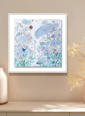 繁花绘梦 现代简约客厅装饰画高级感花卉餐厅挂画抽象样板间壁画