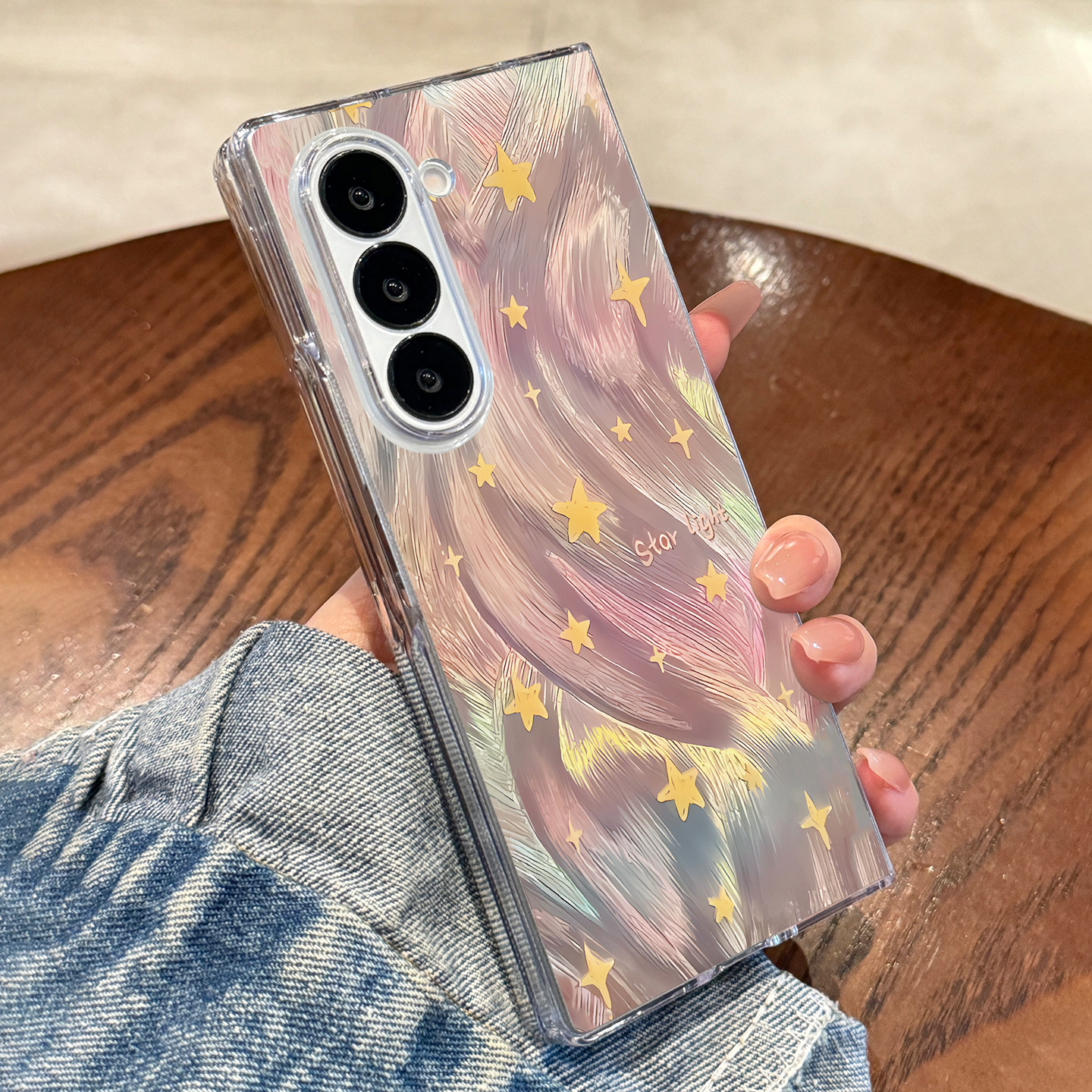 适用三星zfold7手机壳新款流光星星zfold6折叠屏透明保护套zfold高级感fold7全包防摔超薄外壳Galaxy小众女款,淘宝优惠券,粉丝福利购,淘宝优惠卷