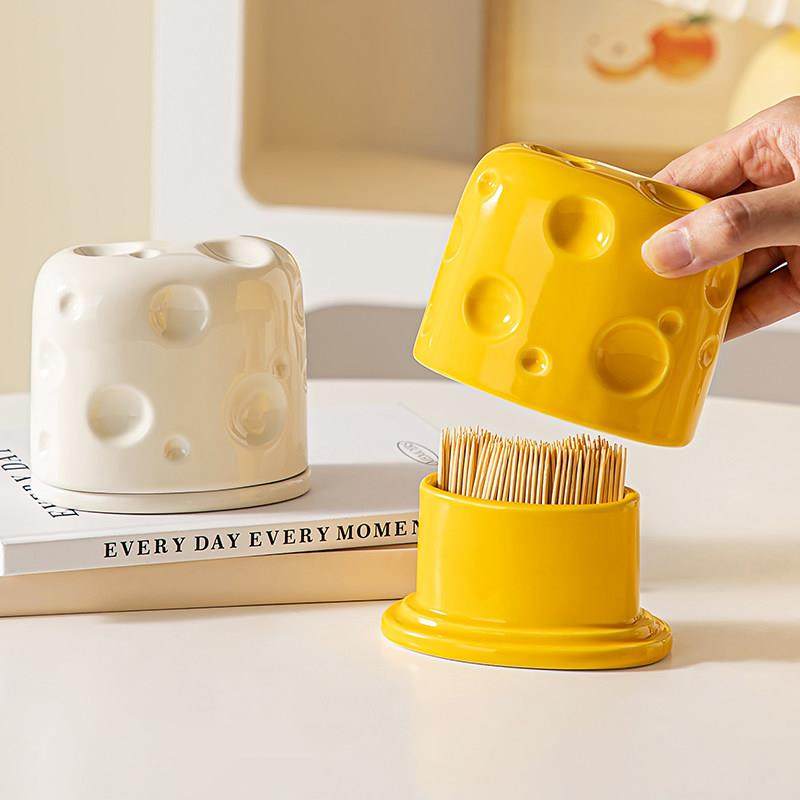 轻奢高颜值奶酪牙签盒家用创意高档牙签筒棉签收纳盒牙线盒牙签罐,淘宝优惠券,粉丝福利购,淘宝优惠卷