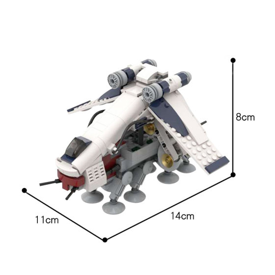 중국산 빌딩 블록 MOC-51483 스타워즈 공화국 에어드롭 공예 및 AT-OT 조립 장난감 모델