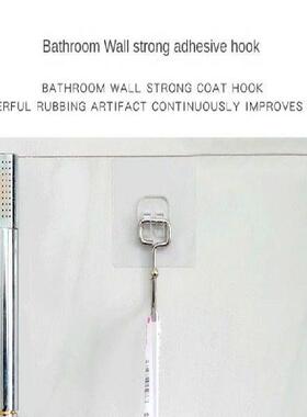 5pcs Oversized door back wall coat hook black no trace