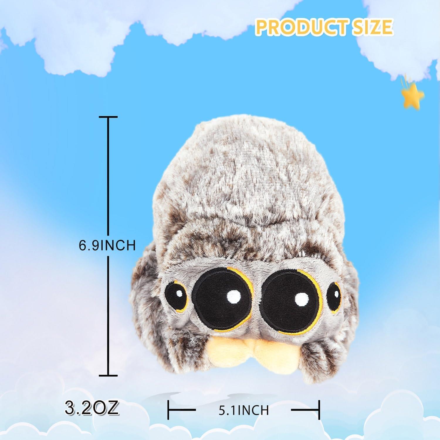 6.9寸蜘蛛布偶毛绒玩具 3岁以上适玩蜘蛛玩具 卢卡斯小蜘蛛公仔 - 图0