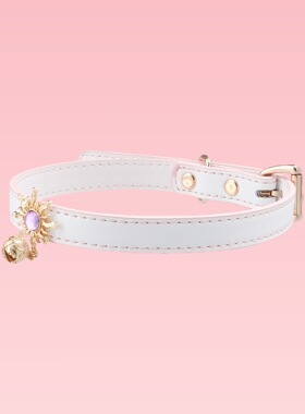 魔法少女风太阳花项圈 紫钻铃铛choker 甜妹氛围感颈链