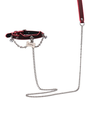 甜酷辣妹温变狗耳项圈