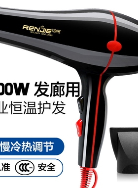 人杰电吹风RJ826大功率冷热风220