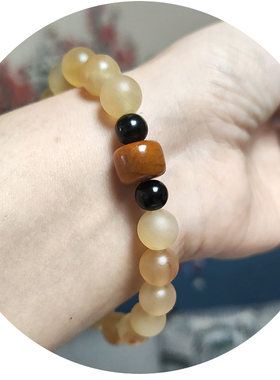 女士羊角牛角天然手串手链