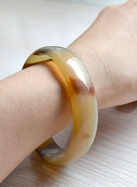简约女士牛角手镯子特价天然