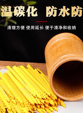 求签筒家用观音灵签100签佛堂解签竹签筒上上签摇签抽签筒财神签