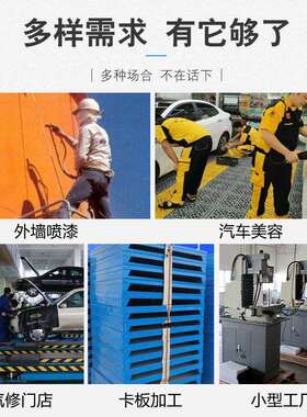 空压机三相单相真石漆喷涂木工小型打气泵修车风炮工业空气压缩机