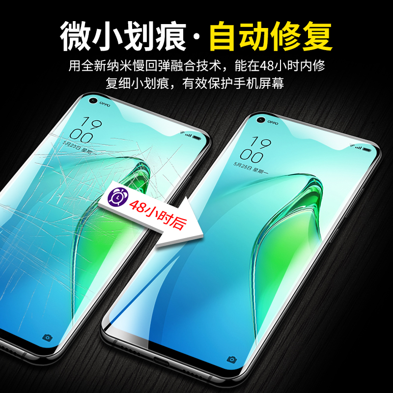 OPPORene8Pro钢化水凝膜opporeno8por手机opporenno85g十reno+opρoreno蓝光oppo0pporeno软膜reon贴opper - 图2