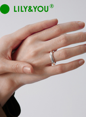 lily&you925银曲奇设计窄版戒指