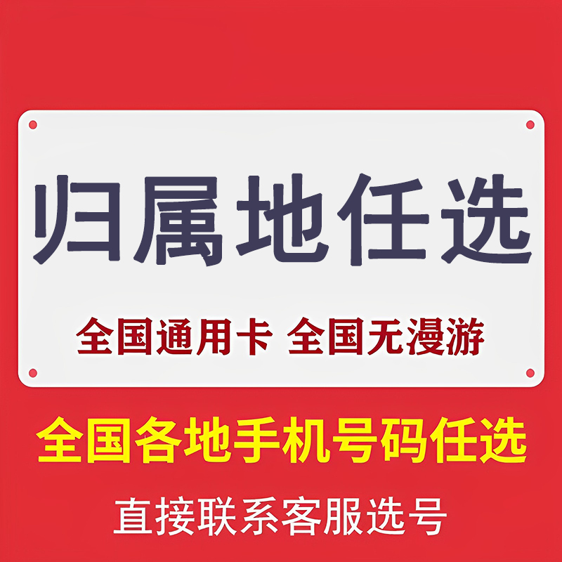 企业工作电话卡纯打电话卡大语音分钟通话归属自选手机卡-图0