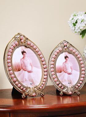 欧复古金属相框摆台6装寸7寸10个性创式意客厅床头CS-2024柜家居