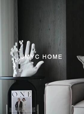 书式轻奢手掌摆件家居房样板房间客厅电意视柜玄关柜5897约简软装