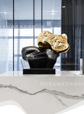 电镀雕房塑托腮可小天使店摆件样板售BH-F048爱楼处酒隔断壁龛台