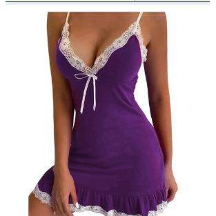 Sexy lingerie plus size sexy suspender dress pajamas - 图3