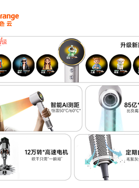 【禧物社】橙色云等离子高速吹风机H9 smart ultra
