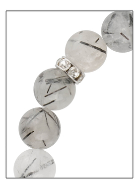 弗弗西FFX【黑桃】小众设计串珠弹力手链女款新中式国风黑白手串