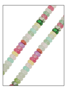 弗弗西FFX高级感晶莹彩色石头项链复古时尚裸链[西雅神话]锁骨链