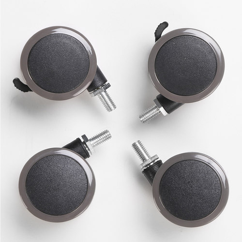 乐歌螺杆静音滚轮桌子转向轮轱辘滑轮刹车家具万向轮配件轮子通用 - 图0