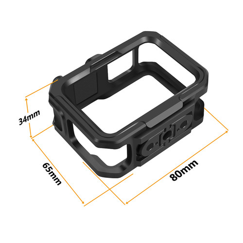 BGNing 适用GoPro13兔笼运动相机GoPro12/11/10/9相机金属兔笼可安装M52滤镜铝合金兔笼保护框 - 图2